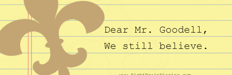 Dear Mr Goodell: Saints fans still believe